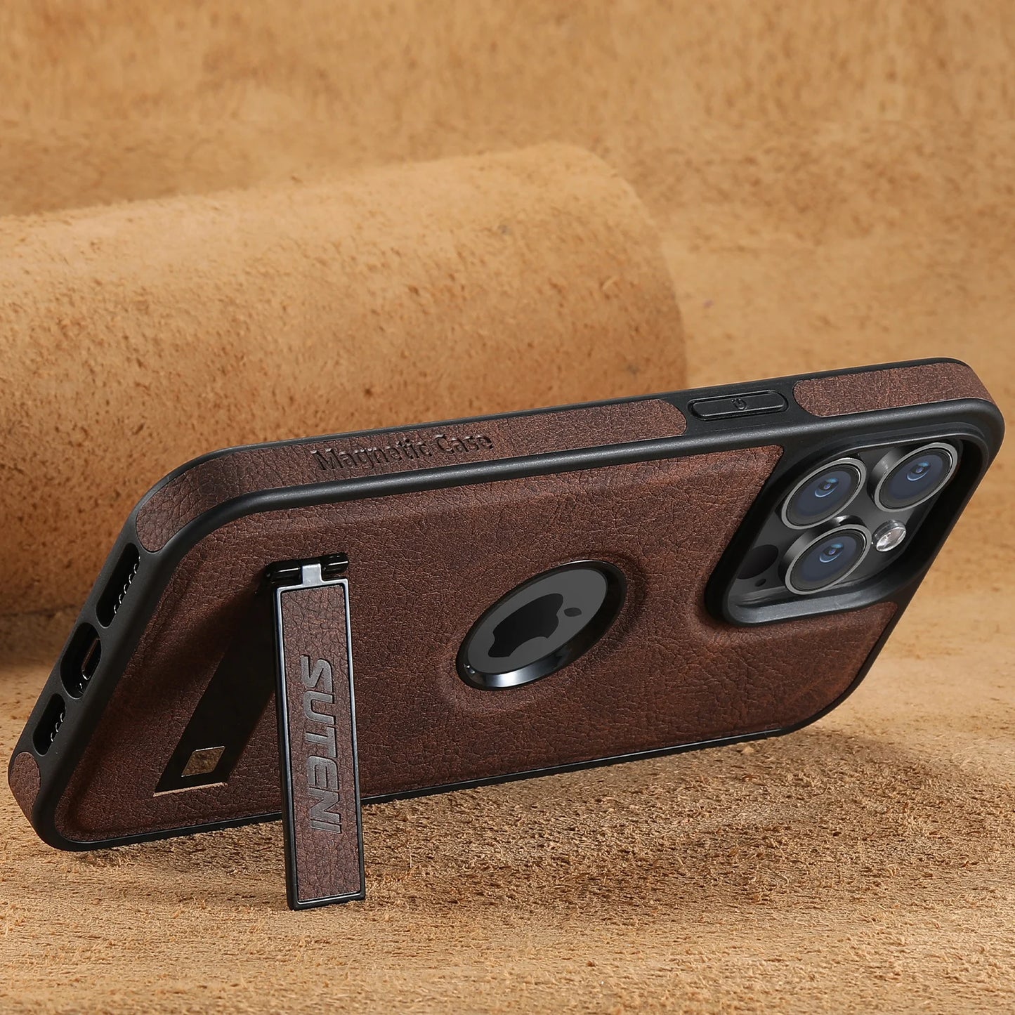 Magfort Leather iPhone Case